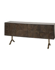 homeroots kitchen &amp; dining Kitchen & Dining Industrial Solid Mango Wood Buffet Sideboard Cabinet