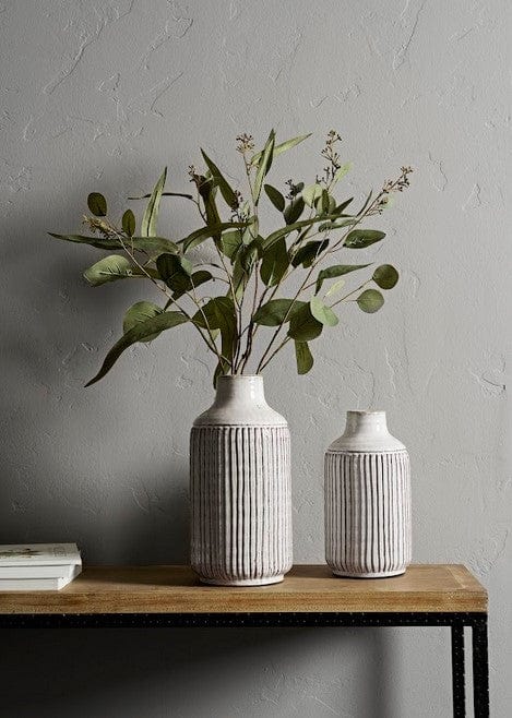 Melrose Home Goods & Essentials Lila White Terracotta Vase - Small