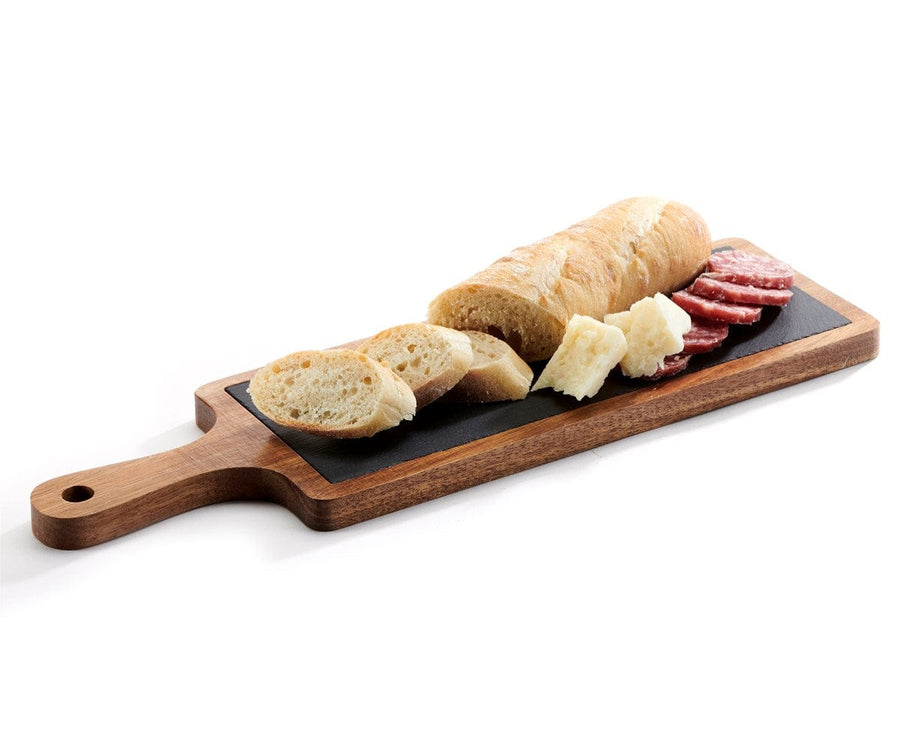 Giftcraft Home Essentials & Goods Jasper Wood Slate Cheese Board - Rectangle