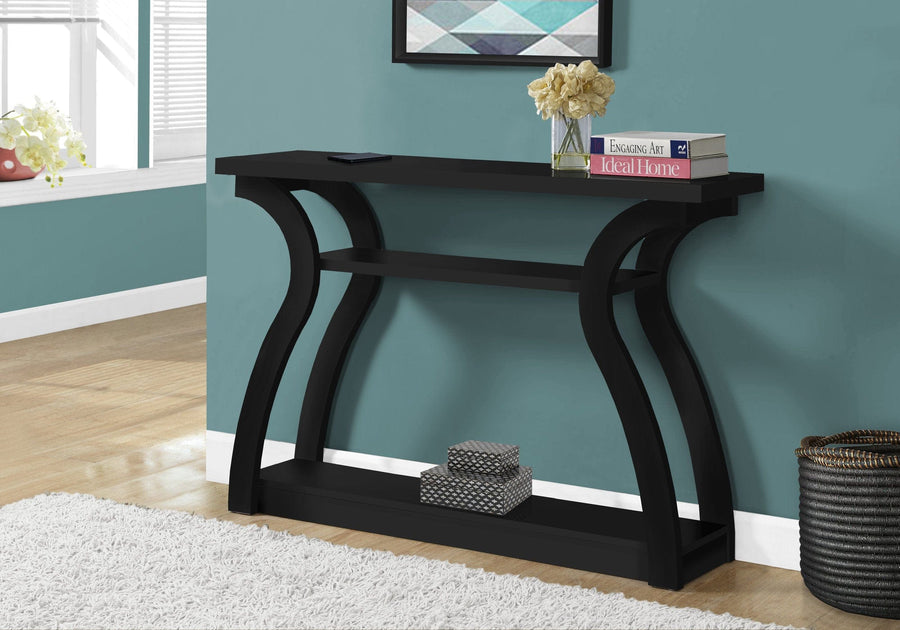 Homeroots Console Tables Eden Hallway Table With Shelves