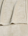 Homeroots Home Decor Eden Oversized Ivory Throw Blanket