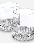 Homeroots Kitchen & Dining Henry 4-Piece Crystal Scotch Whiskey Glassware