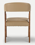 Homeroots Kitchen & Dining Margo Mid-Century Faux Leather & Walnut Dining Chair