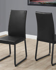 Homeroots Kitchen & Dining Mylo Set-of-2 Faux Leather Dining Chairs