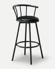 Homeroots Kitchen & Dining Ollie Modern Farmhouse Leather Barstool