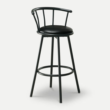 Homeroots Kitchen & Dining Ollie Modern Farmhouse Leather Barstool