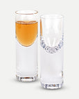 Homeroots Kitchen & Dining Smith Set-of-2 Crystal Shot Glass Extra Tall Slim