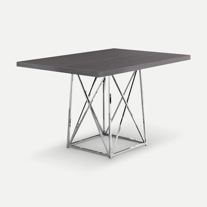 Homeroots Kitchen & Dining Tayla Geometric Base Square Dining Table