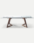 Homeroots Kitchen & Dining Weslye Extendable Glass Rectangle Dining Table