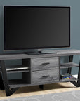 Homeroots Living Room Aiden TV Stand with Storage and Drawers