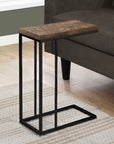 Homeroots Living Room Ford Metal U-Shape Accent Table