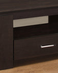 Homeroots Living Room Henry TV Stand with Drawers and Open Storage