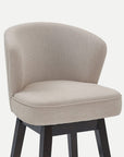 Homeroots Living Room Jane Upholstered Bar Stool with Back