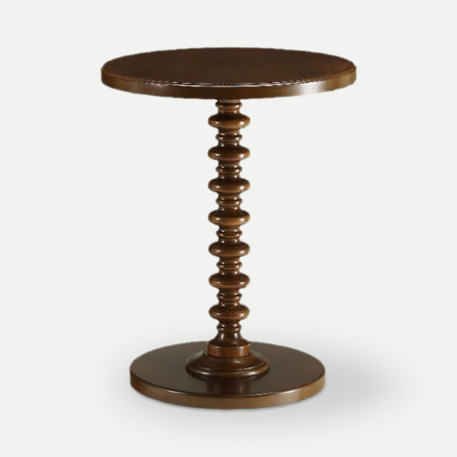 Homeroots Living Room Norma Traditional Spindle Side Table