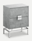 Homeroots Living Room Wade Ultra-Modern End Table with Drawers