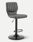 Homeroots Living Room Wells Swivel Chair Bar Stool with Back