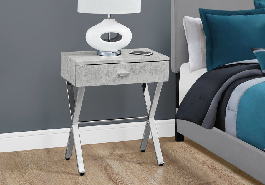 Homeroots Living Room Winston Rectangle End Table with Drawer