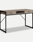 Homeroots Office Dani Industrial Desk with 2-Drawers and Storage