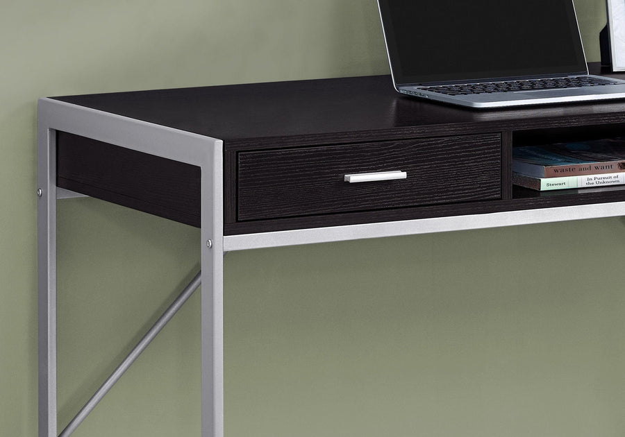 Homeroots Office Dani Industrial Desk with 2-Drawers and Storage