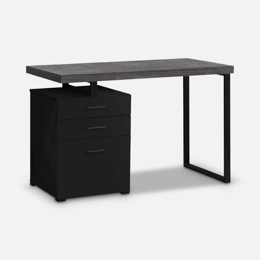 Homeroots Office Franklin Modern-Farmhouse Storage Desk with Drawers
