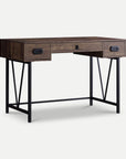 Homeroots Office Gregory Modern-Farmhouse Writing Desk with Drawers