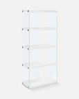 Homeroots Office Remy Modern Bookcase with Glass Frame