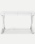 Homeroots Office Wesley Modern X-Frame Storage Desk with Drawers