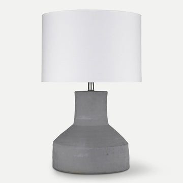 Homeroots Outdoor Bria Polished Grey Table Lamp