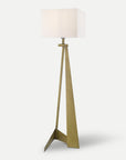 Homeroots Outdoor Stratos Aged Brass Floor Lamp
