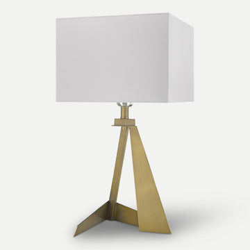 Homeroots Outdoor Stratos Aged Brass Table Lamp