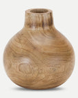 Melrose Home Goods & Essentials Piper 5" Set-of-3 Wood Vases