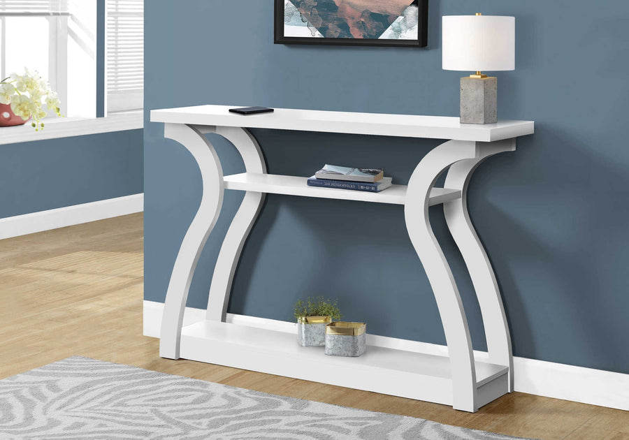 Monarch Console Tables Eden Hallway Table With Shelves