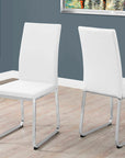 Monarch Kitchen & Dining Mylo Set-of-Two Faux Leather Dining Chairs