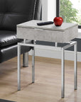 Monarch Living Room Liam Rectangle End Table with Drawer