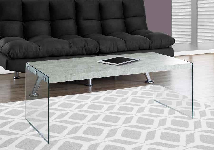 Monarch Living Room Remy Glass Coffee Table